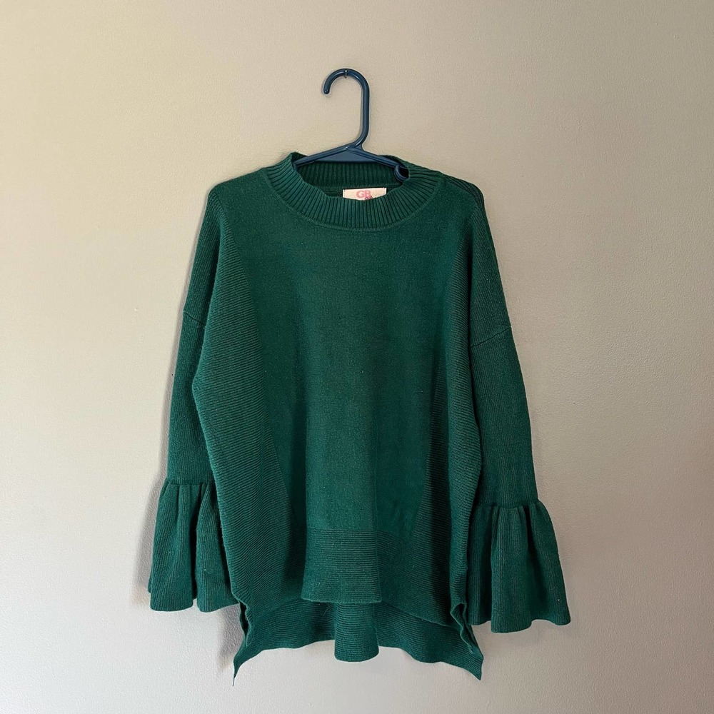 GB Girls Large Green Sweater